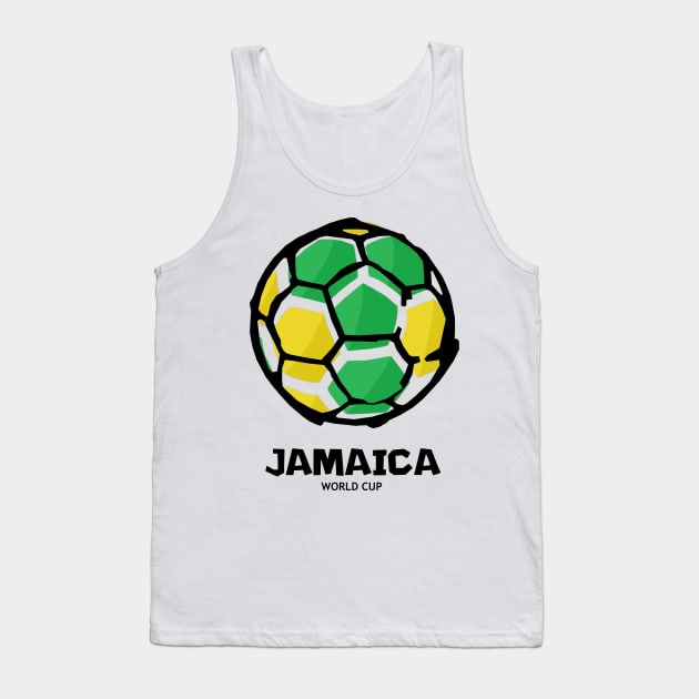 Jamaica Football Country Flag Tank Top by KewaleeTee